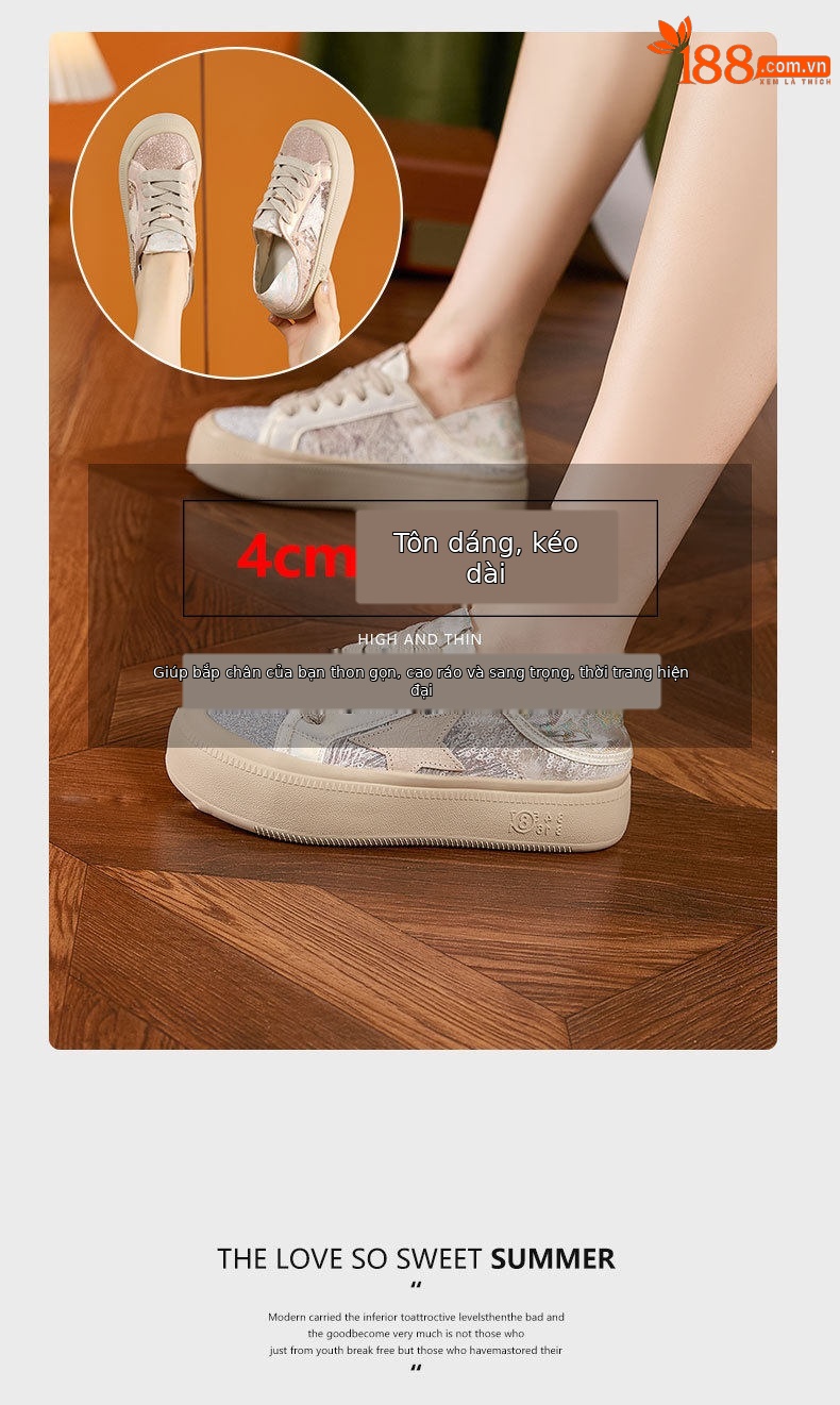 Dép sandal nữ quai chữ V đơn giản màu trắng, đế bệt, phù hợp mùa hè — Bạc, Hồng chi tiết 9