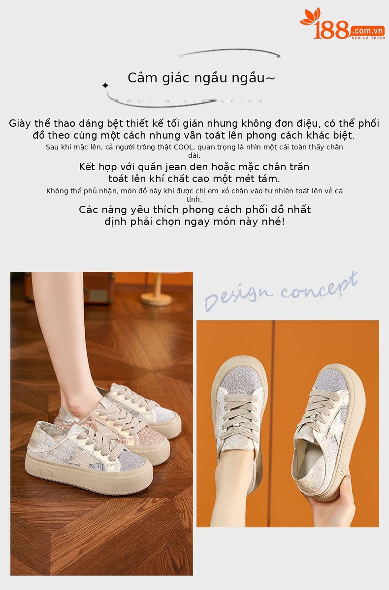 Dép sandal nữ quai chữ V đơn giản màu trắng, đế bệt, phù hợp mùa hè — Bạc, Hồng chi tiết 4