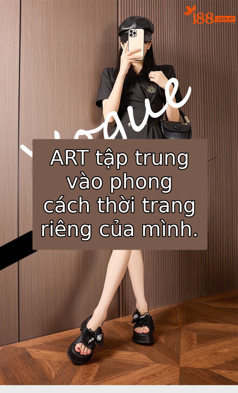Dép sandal nữ quai chữ V đơn giản đế bệt PU — Đen, Len nguyên chất chi tiết 1
