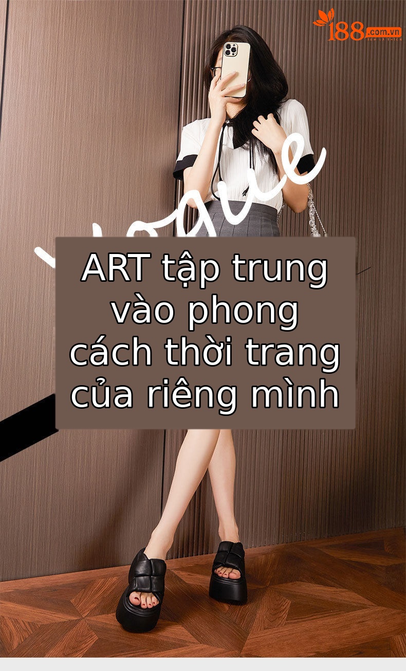 Sandal nữ đế xuồng rộng gót 6 cm mũi tròn — Đen, Len nguyên chất chi tiết 1