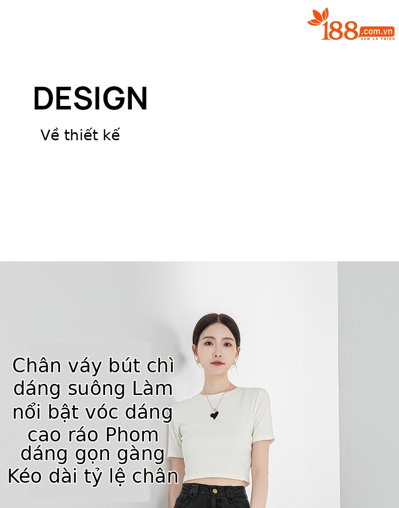 Chân váy bút chì denim Tencel cỡ lớn nữ xẻ tà dài vừa phải — Màu đen chi tiết 8