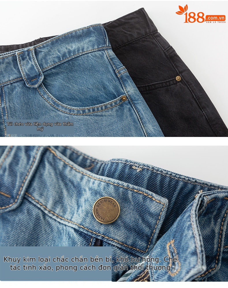 Chân váy bút chì denim Tencel cỡ lớn nữ xẻ tà dài vừa phải — Màu đen chi tiết 18