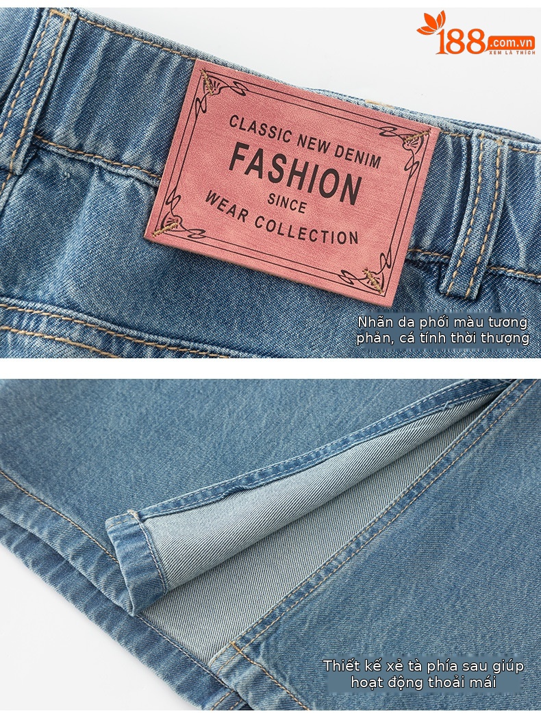 Chân váy bút chì denim Tencel cỡ lớn nữ xẻ tà dài vừa phải — Màu đen chi tiết 20
