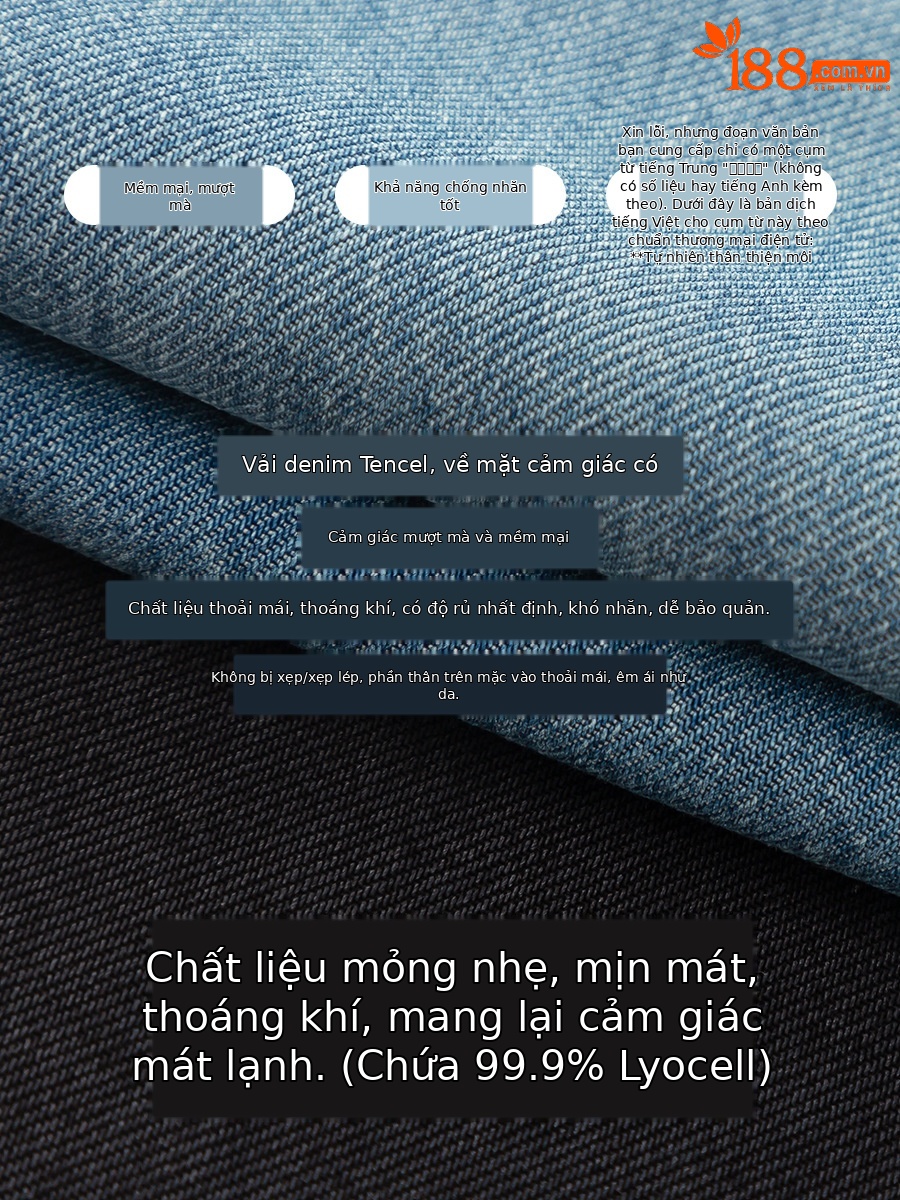 Chân váy bút chì denim Tencel cỡ lớn nữ xẻ tà dài vừa phải — Màu đen