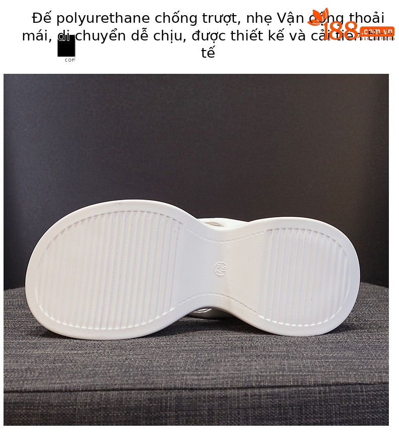 Dép sandal nữ đế dày tăng chiều cao phong cách thể thao mùa hè 2026 — M2591 màu be, M2591 màu đen, M2591 màu trắng chi tiết 9