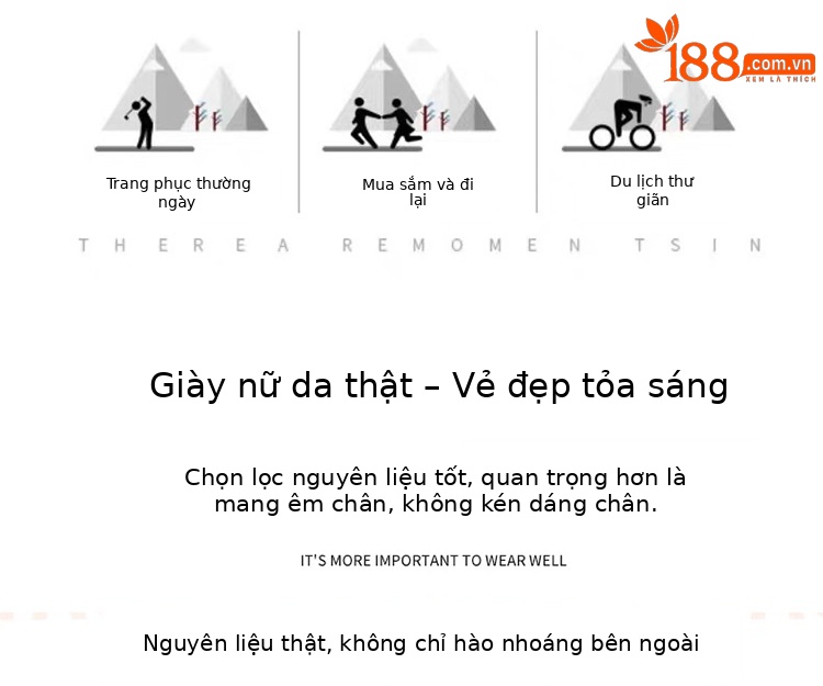 Sandal nữ gót vuông da thật quai ngang đế dày hở gót — Màu đen chi tiết 3