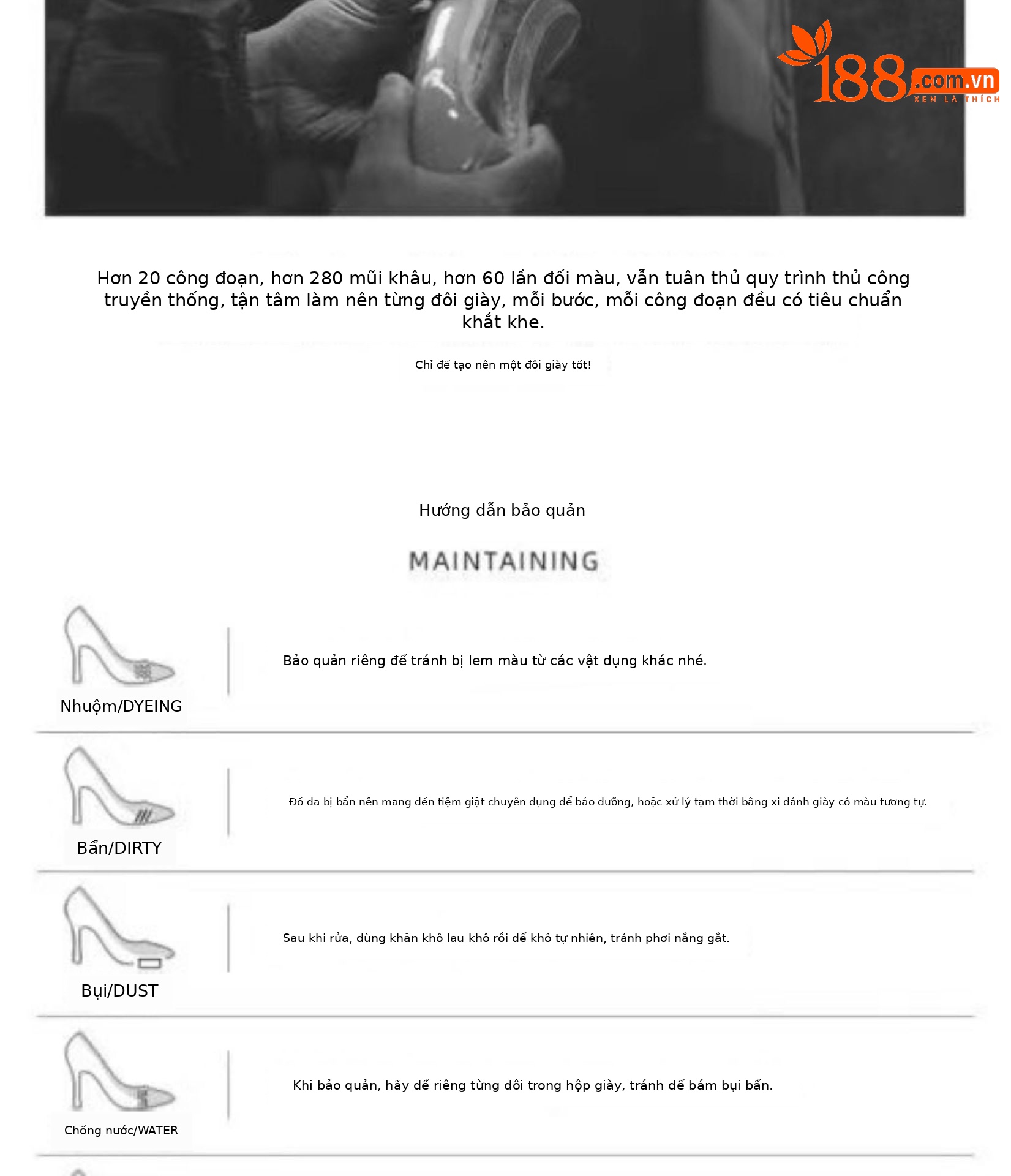 Sandal nữ da thật peep-toe quai chữ T gót vừa — Màu đen chi tiết 8