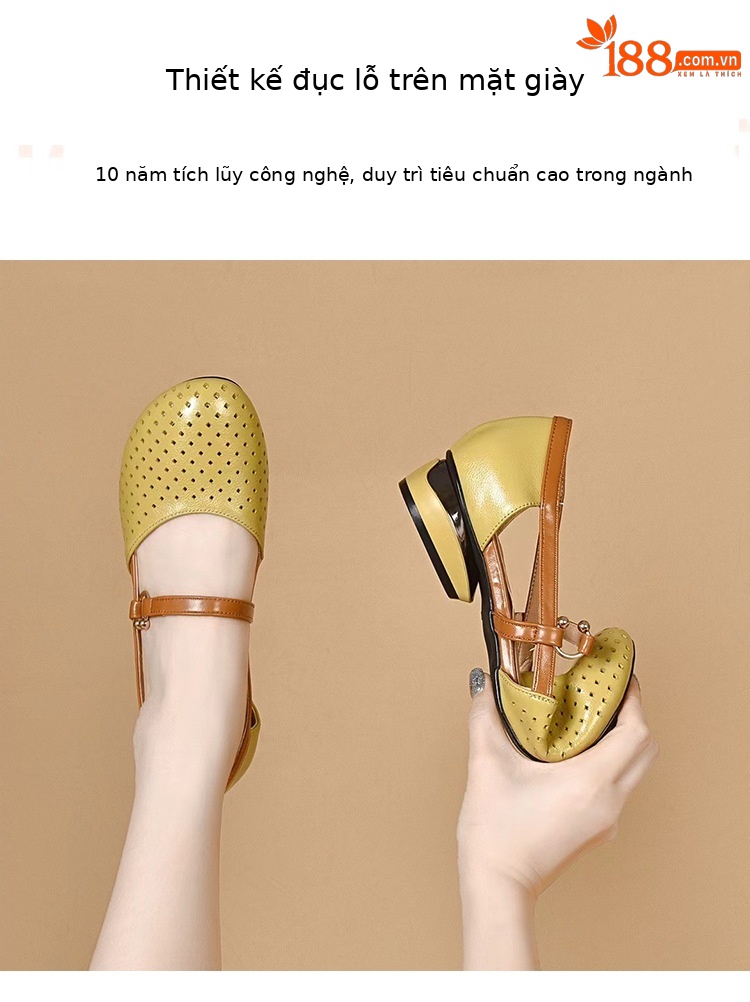 Giày búp bê nữ da thật mũi nhọn bít mũi đế bằng mềm — Màu đen chi tiết 5