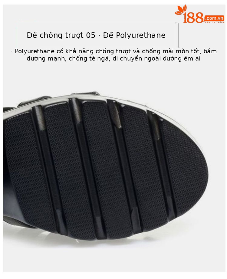 Sandal La Mã da thật gót vuông cao 9.5 cm mũi hở đế dày cổ cao — Da sáng chế cao gót trắng 9.5 cm, Da sáng chế gót đen cao 9.5 cm chi tiết 9