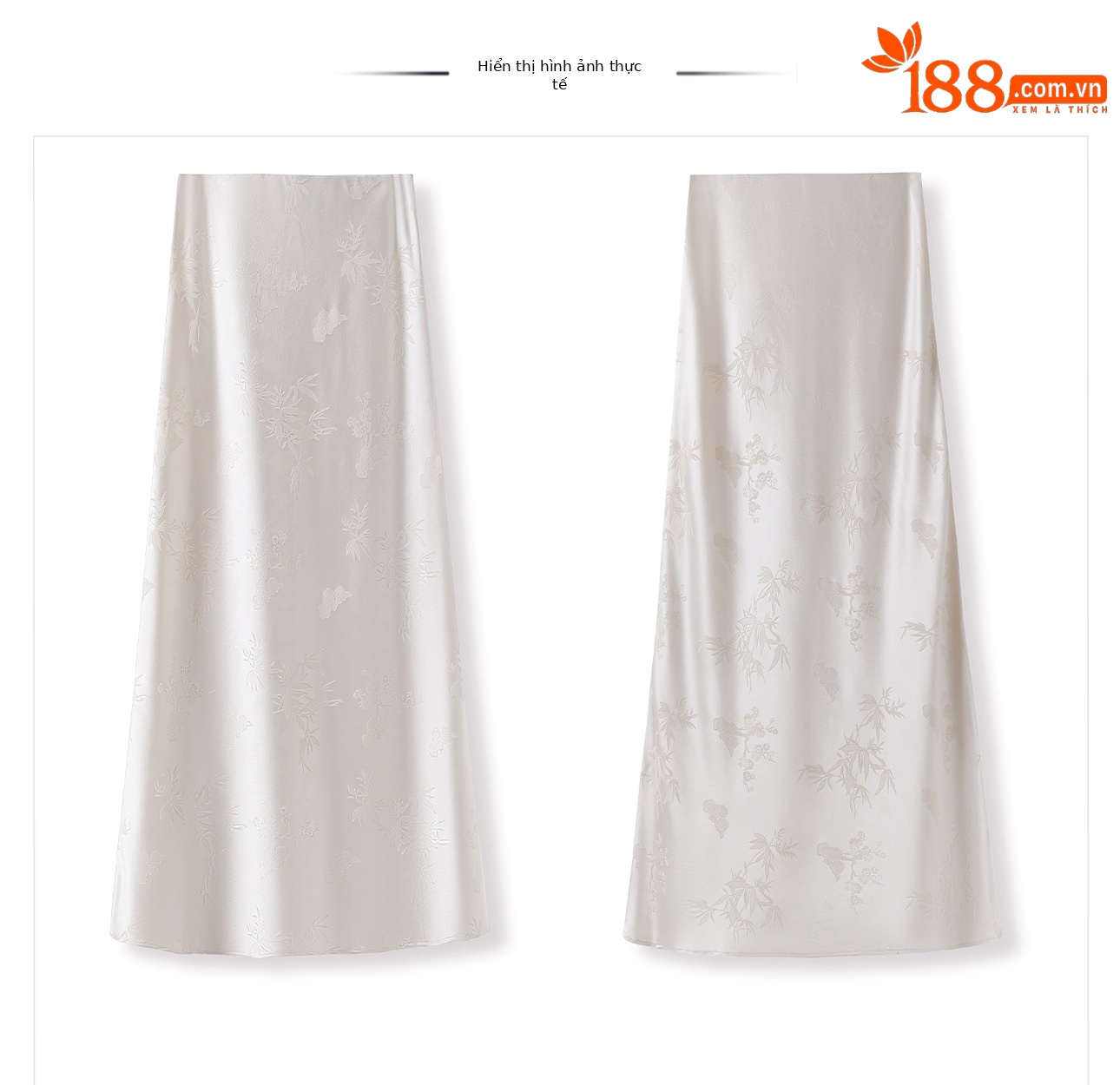 Chân váy midi acetate in hoa phong cách Trung Quốc mới 2025, dáng dài vạt rộng — Màu đen, Màu vàng, Màu hồng, Màu trắng chi tiết 21
