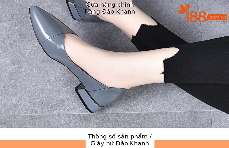Giày lười nữ mũi nhọn đế bằng da thật mềm, phong cách bà ngoại, đi mùa xuân thu — Màu đen chi tiết 9