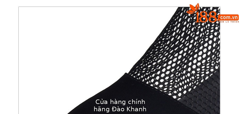 Sandal cao cổ nữ da thật mũi tròn gót dày 2.5 cm kiểu La Mã khoét lỗ lưới thoáng khí — Chiều cao gót 2.5 cm chi tiết 12