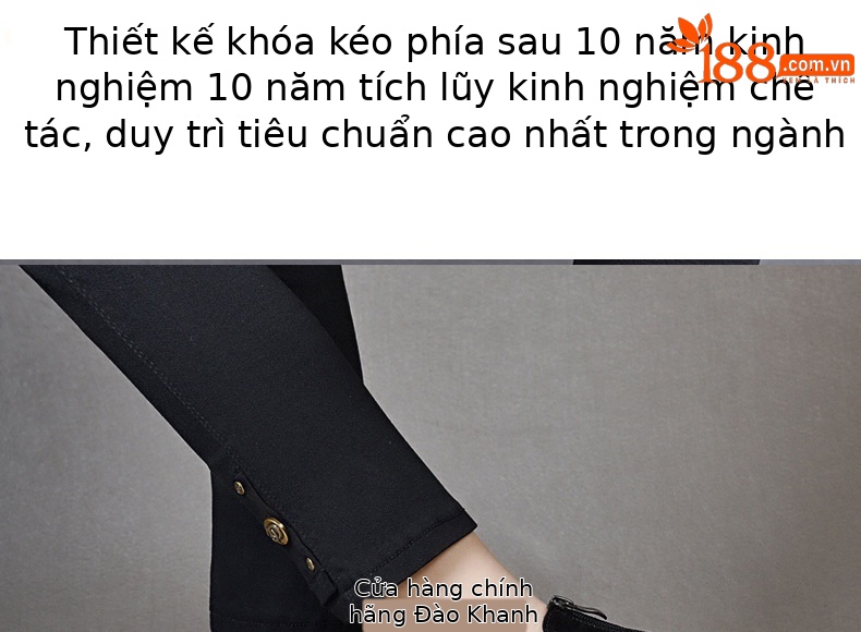 Giày boot ngắn lưới da thật mũi tròn gót dày thoáng khí — Màu đen da cừu chi tiết 8