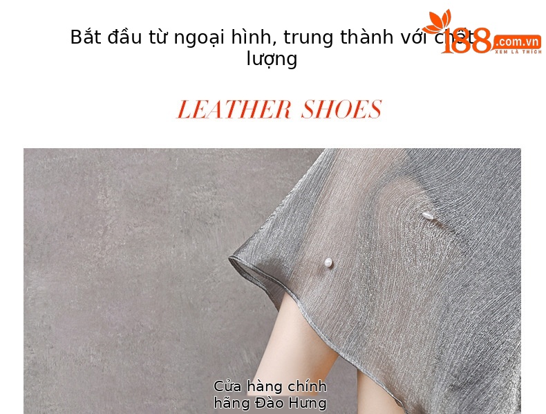 Sandal da thật mũi kín gót thấp đế mềm mũi vuông phong cách Pháp — Màu nâu chi tiết 1