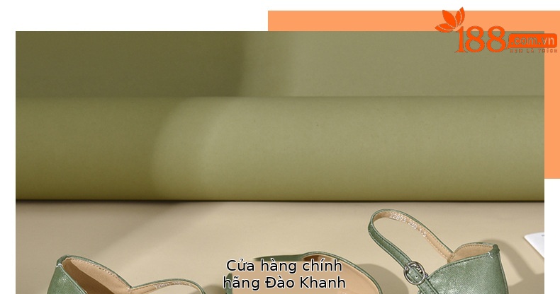 Sandal nữ da thật mũi kín gót dày phong cách Trung Quốc — Màu đen chi tiết 28