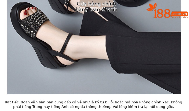 Dép đế xuồng nữ cao gót thoải mái, kiểu mới hè, da đen — Màu đen chi tiết 19
