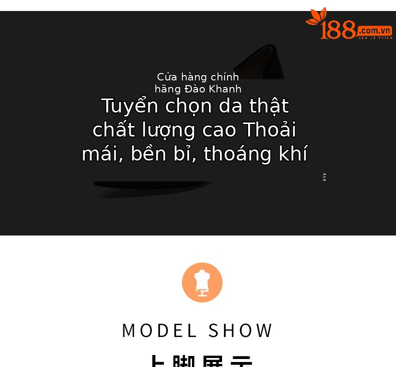 Giày cao gót nữ da thật mũi nhọn miệng nông gót dày màu đen — Màu đen chi tiết 16