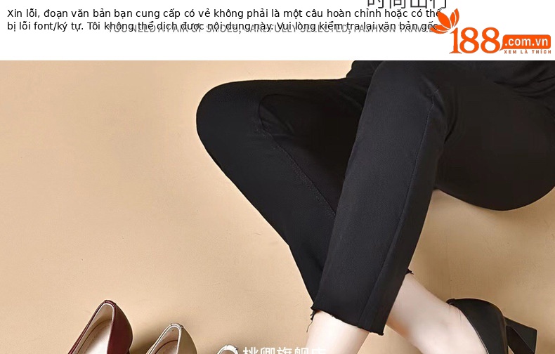 Giày cao gót nữ da thật mũi nhọn miệng nông gót dày màu đen — Màu đen chi tiết 19
