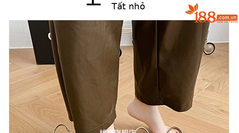Giày sandal hở lưng nữ mũi nhọn gót thấp da mềm — Màu đen chi tiết 18