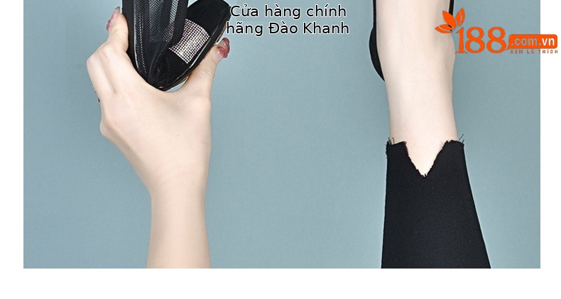 Giày sandal nữ da thật mũi tròn đế mềm gót thô 2.5 cm — Gót đen cao 2.5 cm chi tiết 22