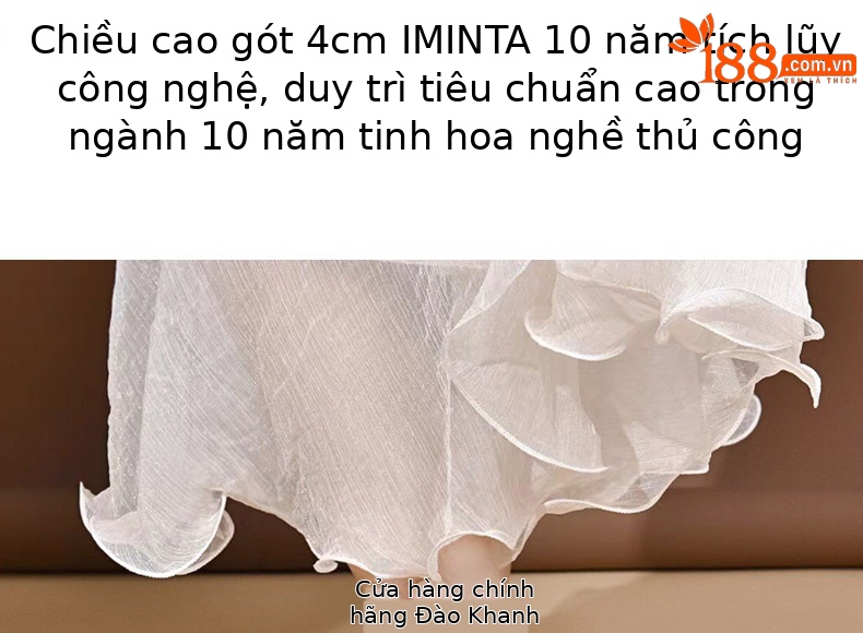 Dép sandal nữ da thật mũi vuông retro quai ngang đế xuồng — Màu nâu chi tiết 8