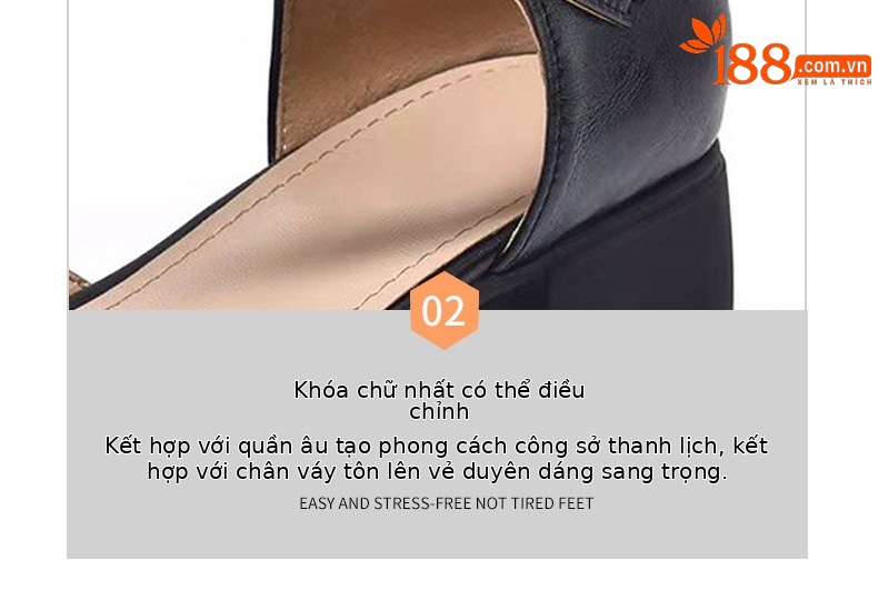 Dép sandal nữ da thật mũi vuông retro quai ngang đế xuồng — Màu nâu chi tiết 15