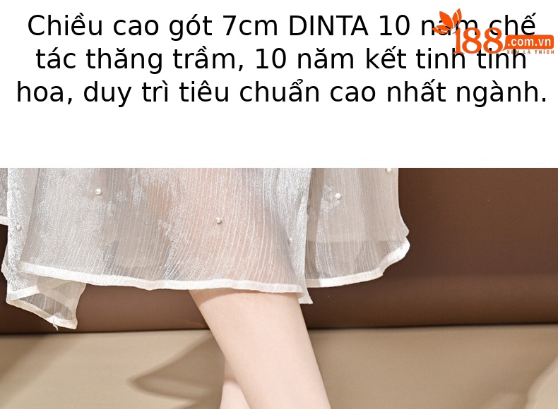 Dép sandal nữ đế xuồng da thật gót cao 9 cm phong cách thời trang — Màu đen chi tiết 8