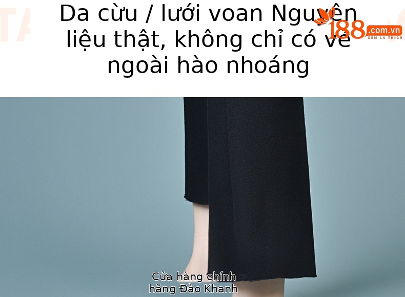 Giày cao gót nữ mũi nhọn da thật gót 5 cm nơ bướm lưới thoáng khí — Chiều cao gót 5 cm gót nhọn chi tiết 6