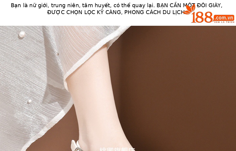 Sandal da thật nữ gót wedge đế xuồng platform cao 9 cm, dáng đế dày thoải mái — Màu đen chi tiết 20