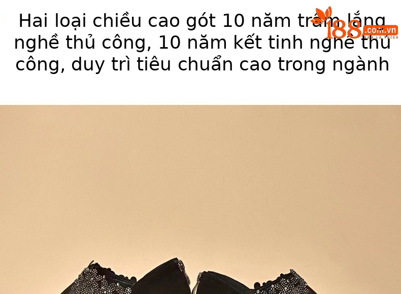 Giày sandal nữ da thật mũi tròn gót vuông 5 cm khoét lỗ hở mũi — Chiều cao gót 5 cm chi tiết 8