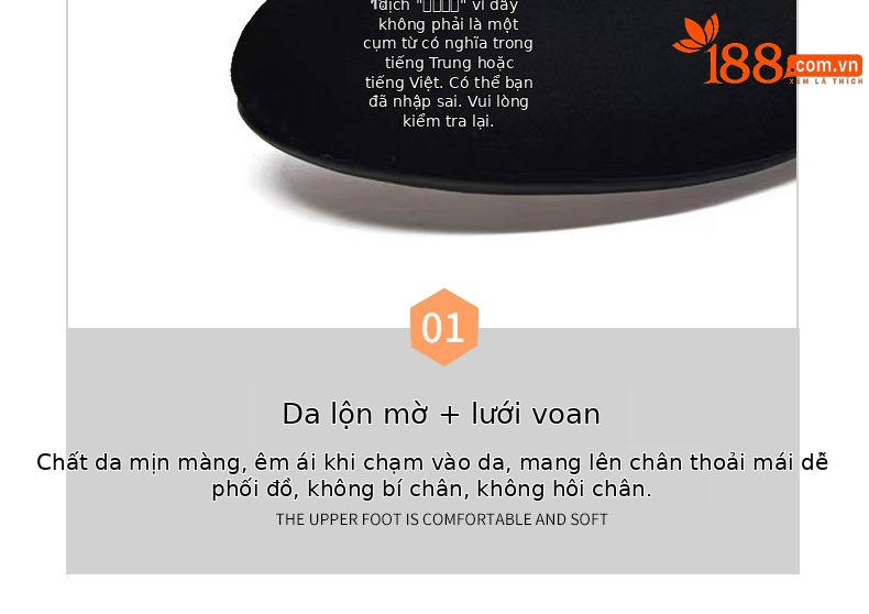 Giày sandal nữ da thật mũi tròn gót vuông 5 cm khoét lỗ hở mũi — Chiều cao gót 5 cm chi tiết 13
