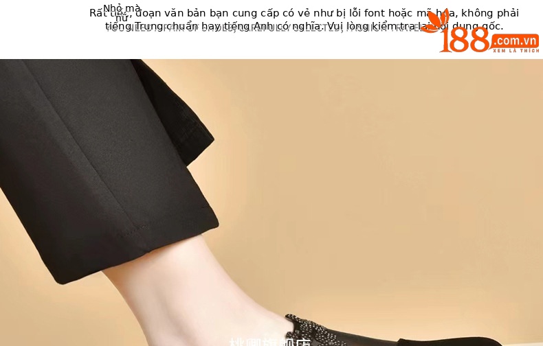 Giày sandal nữ da thật mũi tròn gót vuông 5 cm khoét lỗ hở mũi — Chiều cao gót 5 cm chi tiết 20
