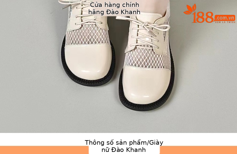 Giày cao gót nữ da thật mũi tròn gót vuông ổn định, đế mềm da bóng, kiểu dáng khoét sâu — Màu đen chi tiết 9