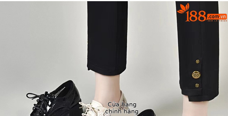 Giày cao gót nữ da thật mũi tròn gót vuông ổn định, đế mềm da bóng, kiểu dáng khoét sâu — Màu đen chi tiết 26