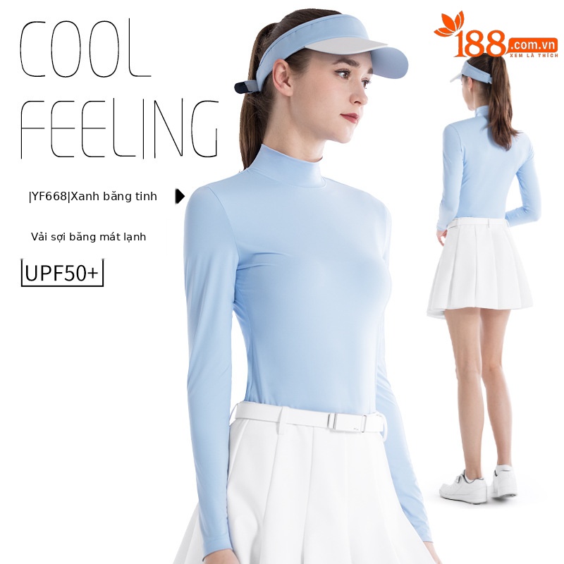 Áo lót màu xanh pha lê Băng YF668 [lụa lạnh/Kem chống nắng UPF50]