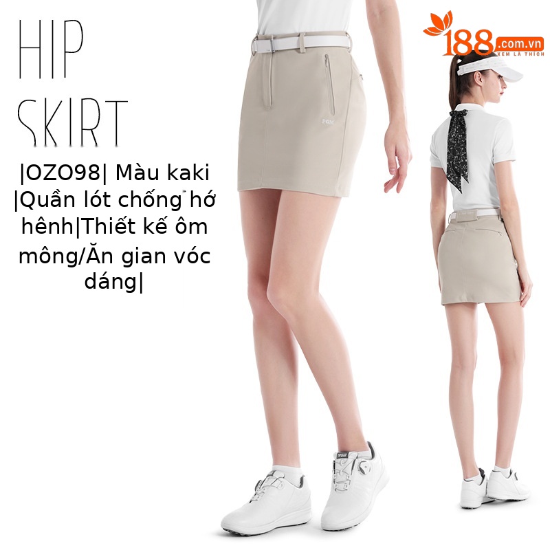 QZ098 [váy ôm hông] kaki