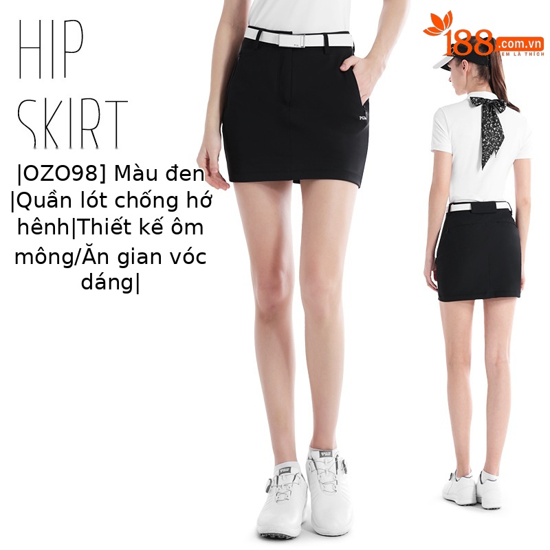QZ098 [váy ôm hông] màu đen