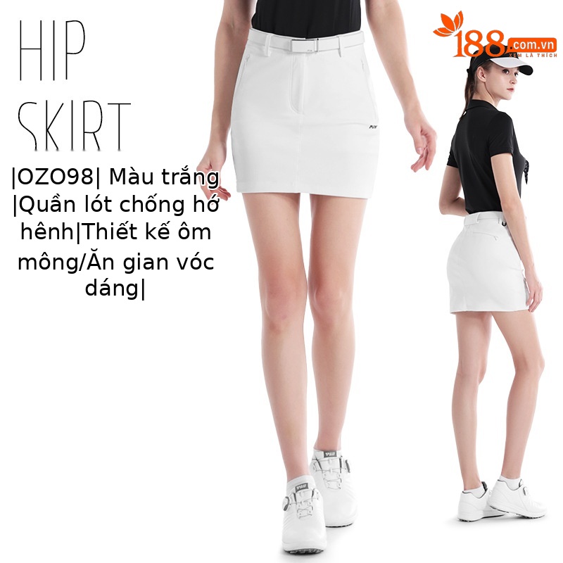 QZ098 [váy ôm hông] màu trắng