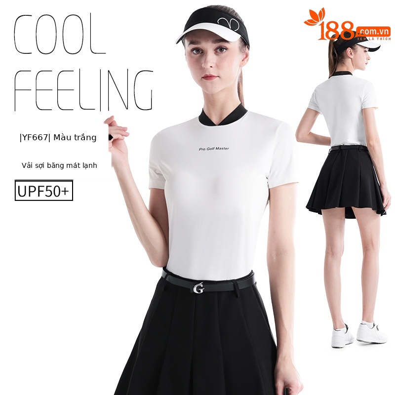 Áo trắng YF667 [lụa lạnh/chống nắng UPF50]