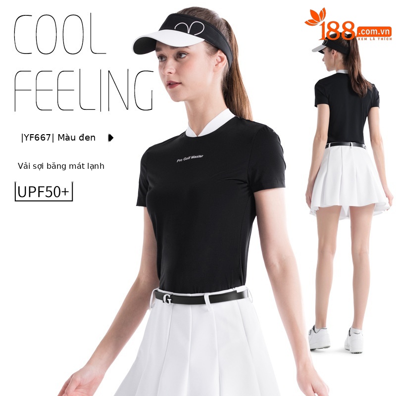 Áo Đen YF667 [lụa lạnh/chống nắng UPF50]