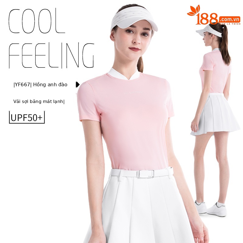 Áo phấn hoa anh đào YF667 [lụa lạnh/chống nắng UPF50]