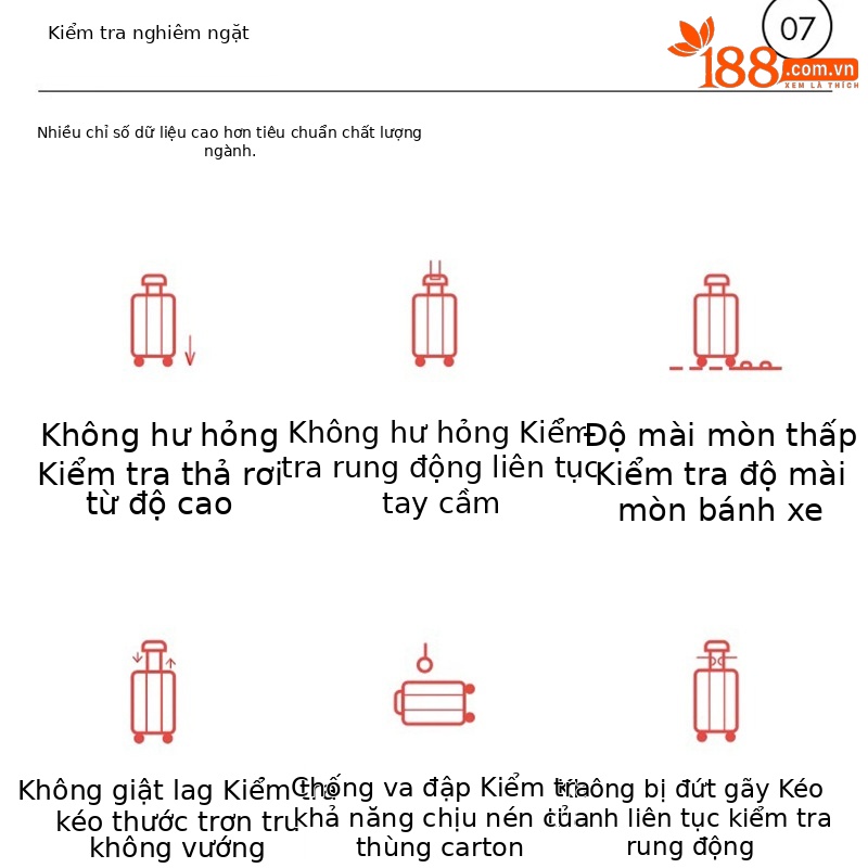 Vali du lịch 24 inch khung nhôm bánh xe đa năng êm ái — Màu vàng chi tiết 7