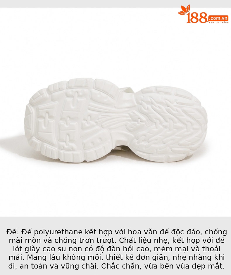 Giày sneaker nữ chunky đế dày lưới thoáng khí gót siêu cao 8 cm — Len tinh khiết, Bạc, Tím chi tiết 6