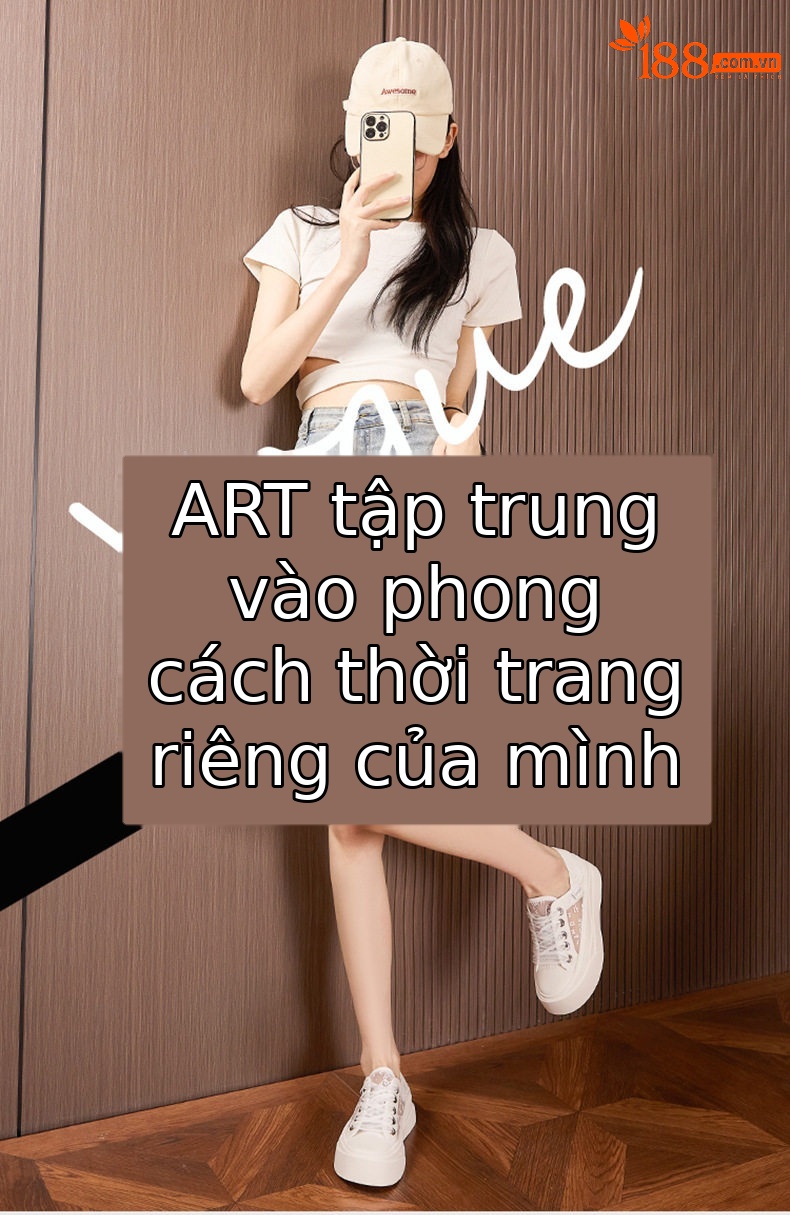 Giày sneaker nữ chạy bộ mesh thoáng khí đế phẳng — Trắng, Mơ chi tiết 1
