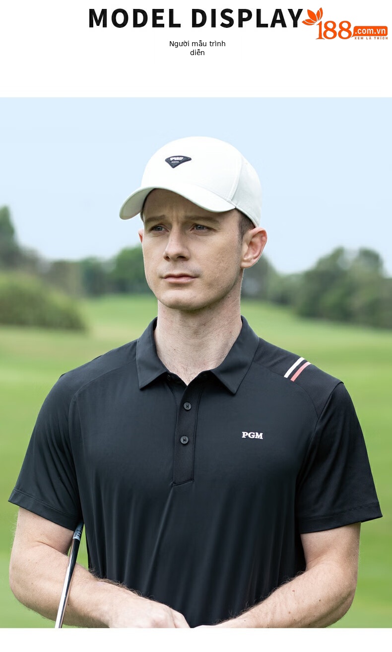 Mũ golf PGM nam chống nắng thoáng khí, điều chỉnh kích thước — MZ061-màu trắng, MZ061-đen, MZ061-màu xanh nhạt chi tiết 8