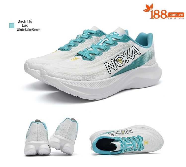 Giày chạy bộ nữ đế đệm nhẹ, chống trượt, phong cách thể thao mùa hè — 9910 đen vàng chi tiết 15