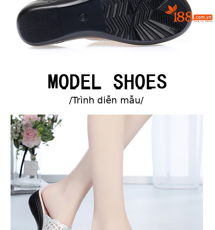 Dép xỏ ngón nữ đế bệt da thật mềm chống trượt mùa hè — Màu vàng chi tiết 6