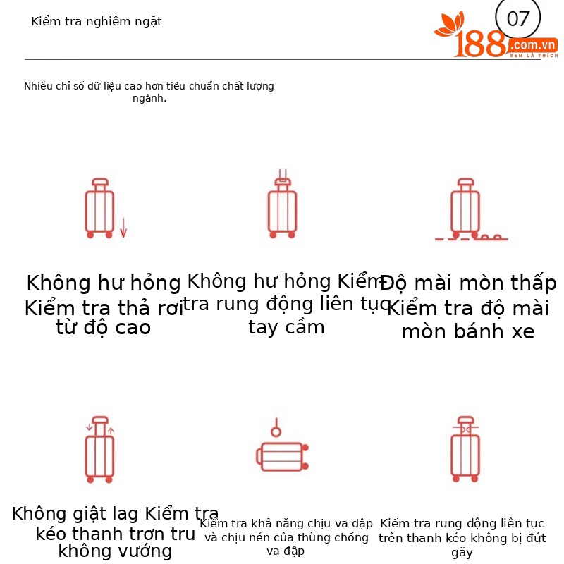 Vali nhựa PP cao cấp 20 inch kéo dốc, có khóa số chống mài mòn — Hành lý PP cao cấp màu xám đậm chi tiết 7