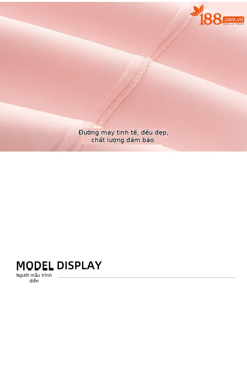 Quần culottes nữ ống rộng dáng suông, vải mỏng nhẹ chống nhăn, ủi tay thoải mái — Phấn hoa anh đào (phù hợp với thân hình quả táo) chi tiết 19