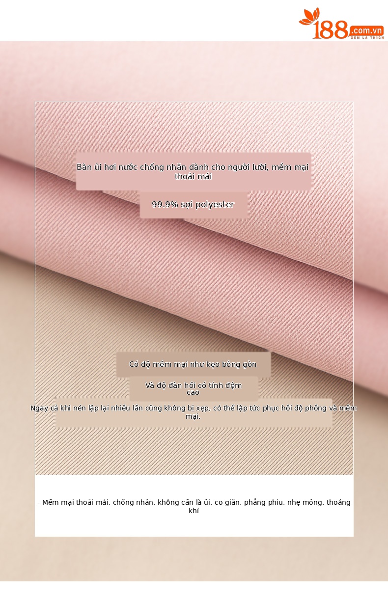 Quần culottes nữ ống rộng dáng suông, vải mỏng nhẹ chống nhăn, ủi tay thoải mái — Phấn hoa anh đào (phù hợp với thân hình quả táo) chi tiết 6